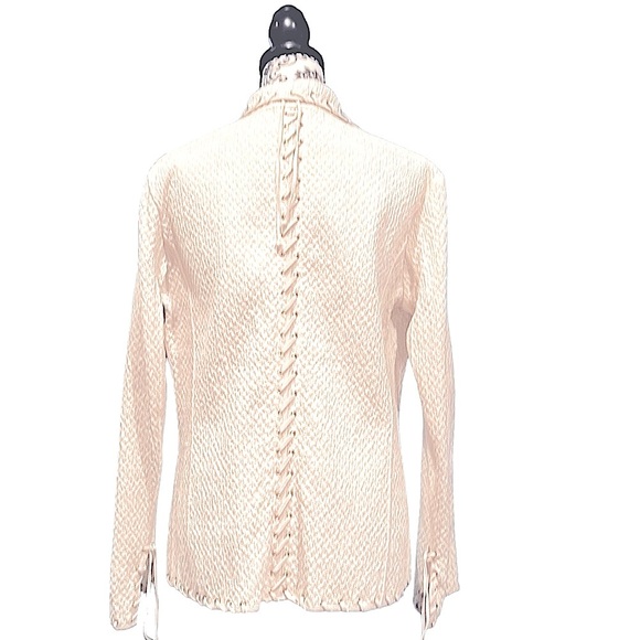 CHEBY Vintage Sporty Cream Woman’s Blazer Size 16 EU 46 Made in Italy - Picture 2 of 11